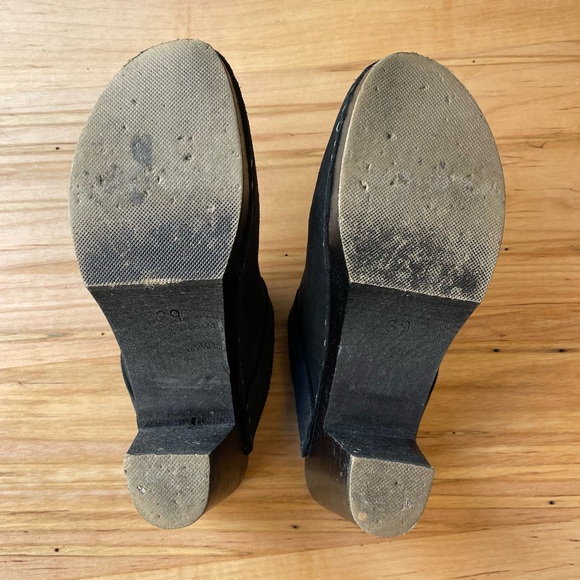 Sven Swedish black suede clogs EU 39/US 8-8.5 - Picture 4 of 4